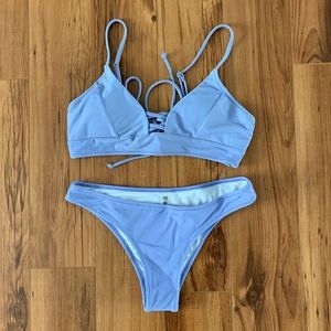 SHEIN Lavender Cross Bikini